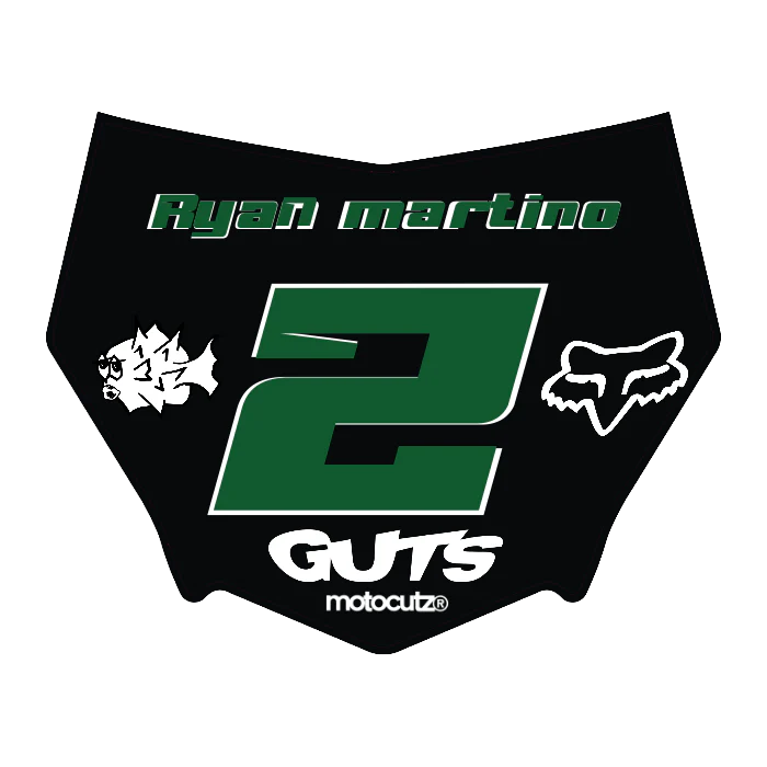 CUSTOM MOTOCUTZ FRONT PLATE DECAL