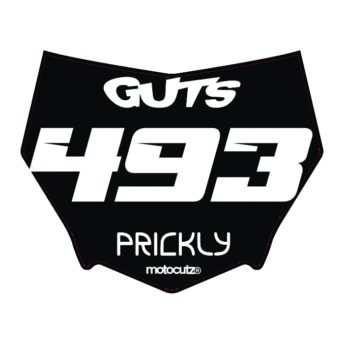 CUSTOM MOTOCUTZ FRONT PLATE DECAL