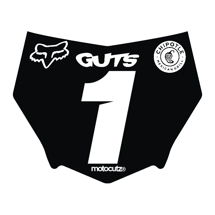 CUSTOM MOTOCUTZ FRONT PLATE DECAL