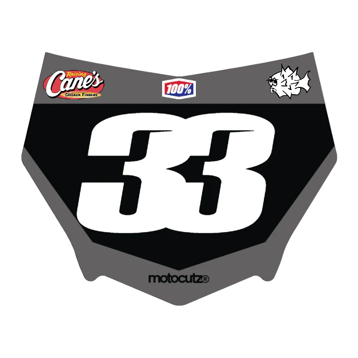 CUSTOM MOTOCUTZ FRONT PLATE DECAL