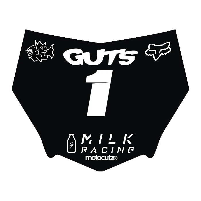 CUSTOM MOTOCUTZ FRONT PLATE DECAL