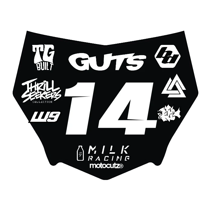 CUSTOM MOTOCUTZ FRONT PLATE DECAL