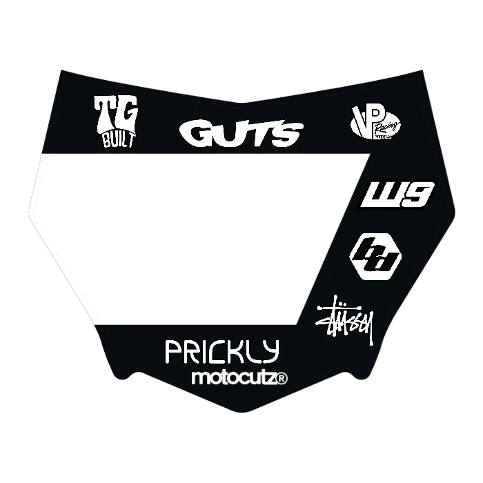 CUSTOM MOTOCUTZ FRONT PLATE DECAL