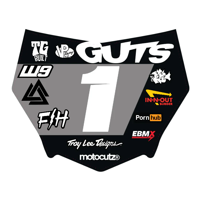 CUSTOM MOTOCUTZ FRONT PLATE DECAL