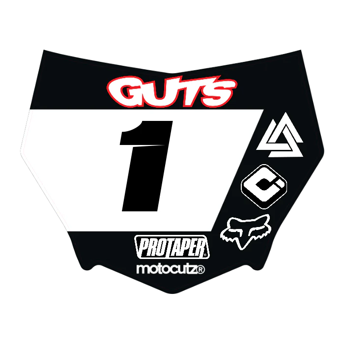 CUSTOM MOTOCUTZ FRONT PLATE DECAL