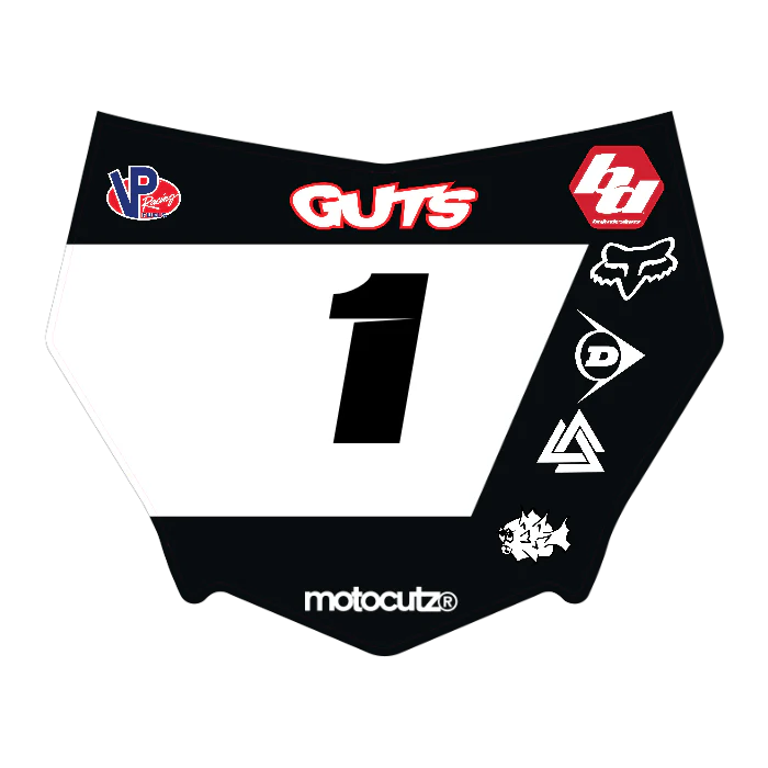 CUSTOM MOTOCUTZ FRONT PLATE DECAL