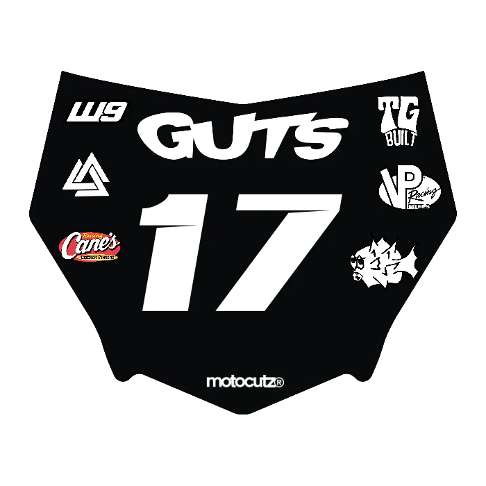 CUSTOM MOTOCUTZ FRONT PLATE DECAL