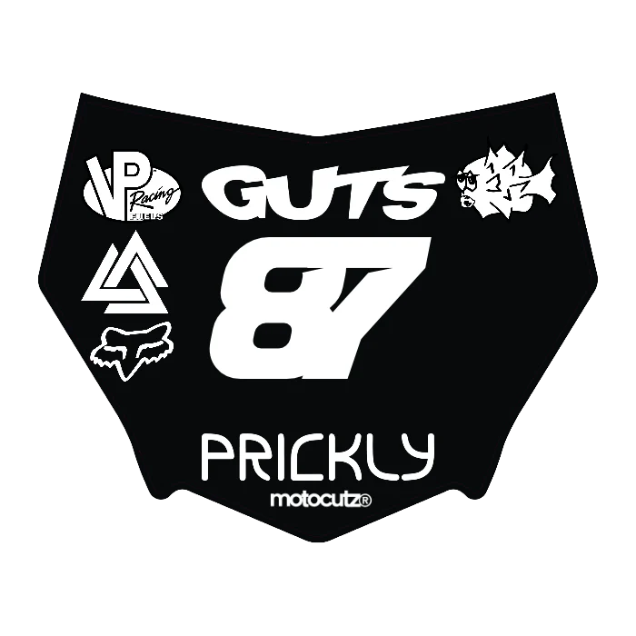 CUSTOM MOTOCUTZ FRONT PLATE DECAL