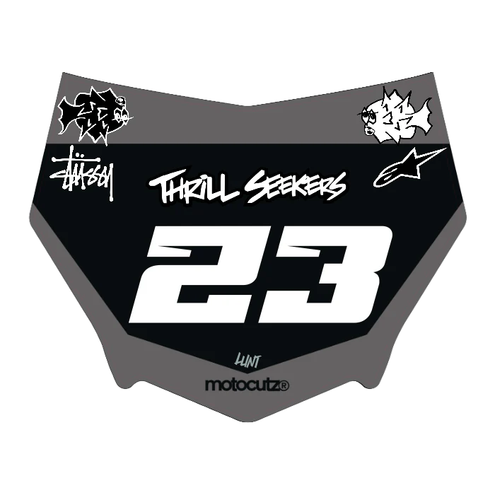 CUSTOM MOTOCUTZ FRONT PLATE DECAL