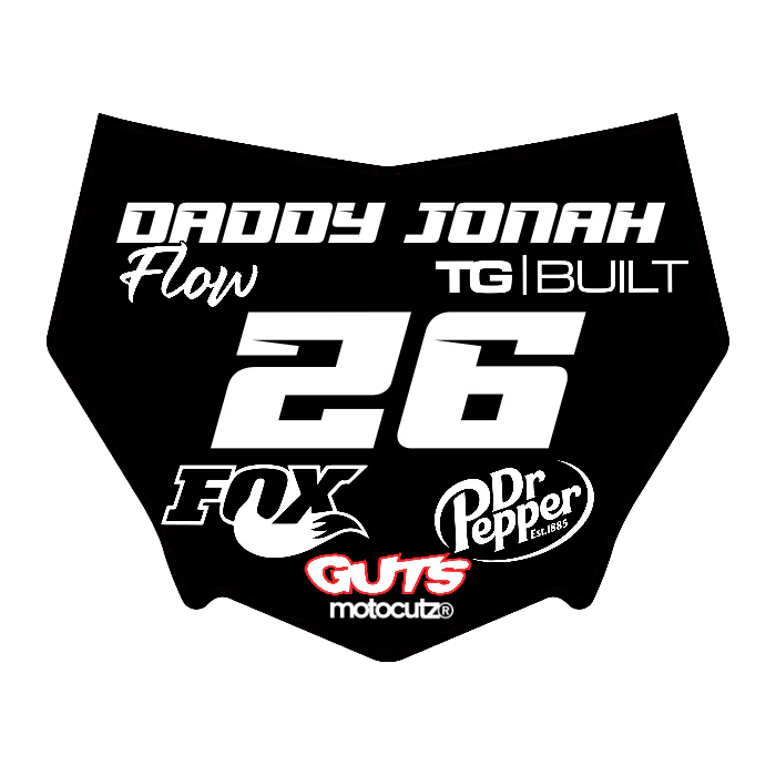 CUSTOM MOTOCUTZ FRONT PLATE DECAL