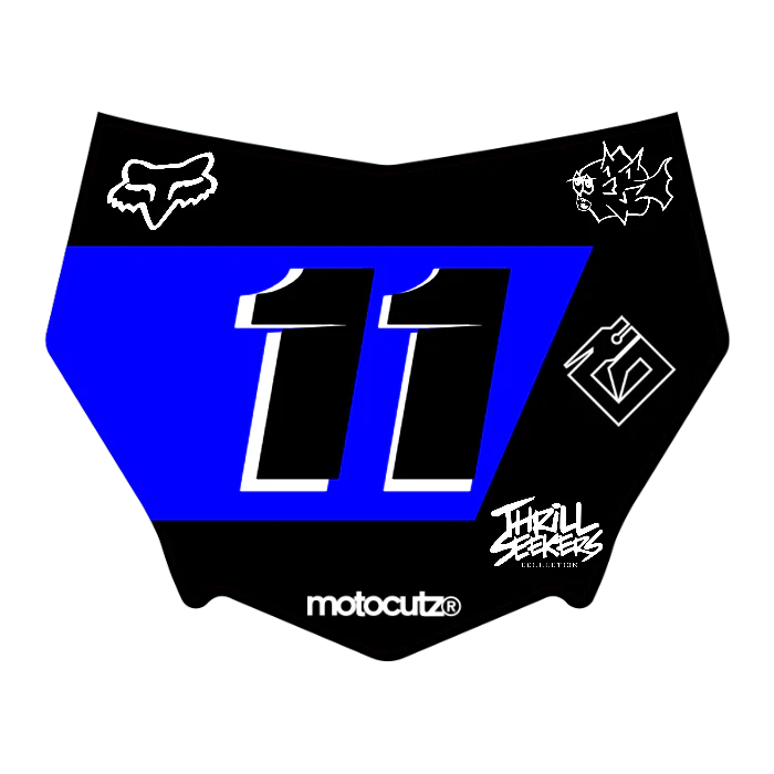 CUSTOM MOTOCUTZ FRONT PLATE DECAL