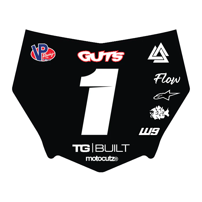 CUSTOM MOTOCUTZ FRONT PLATE DECAL