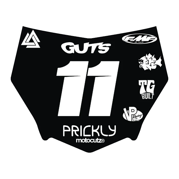 CUSTOM MOTOCUTZ FRONT PLATE DECAL