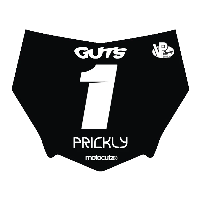 CUSTOM MOTOCUTZ FRONT PLATE DECAL