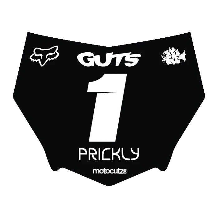 CUSTOM MOTOCUTZ FRONT PLATE DECAL