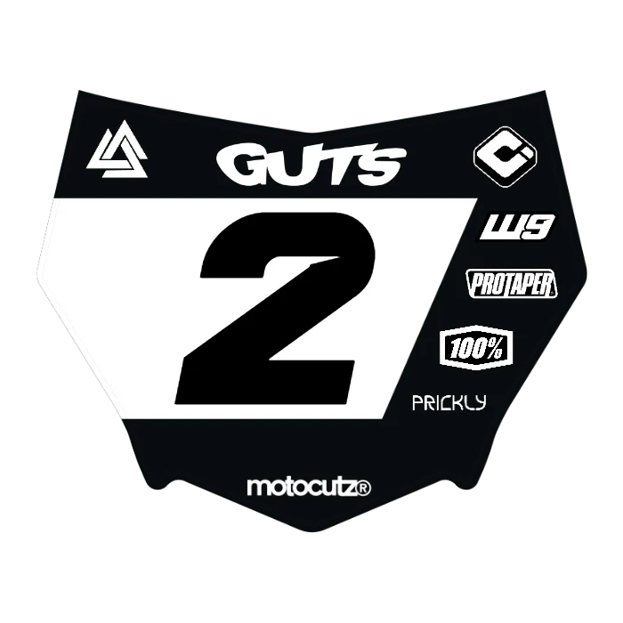 CUSTOM MOTOCUTZ FRONT PLATE DECAL