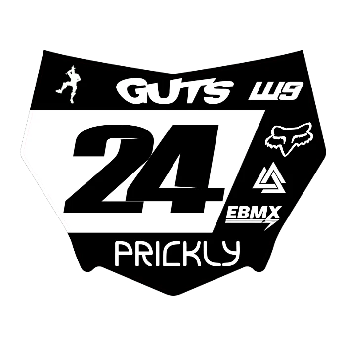 CUSTOM MOTOCUTZ FRONT PLATE DECAL