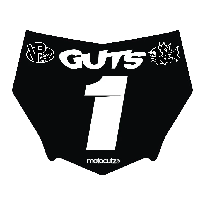 CUSTOM MOTOCUTZ FRONT PLATE DECAL