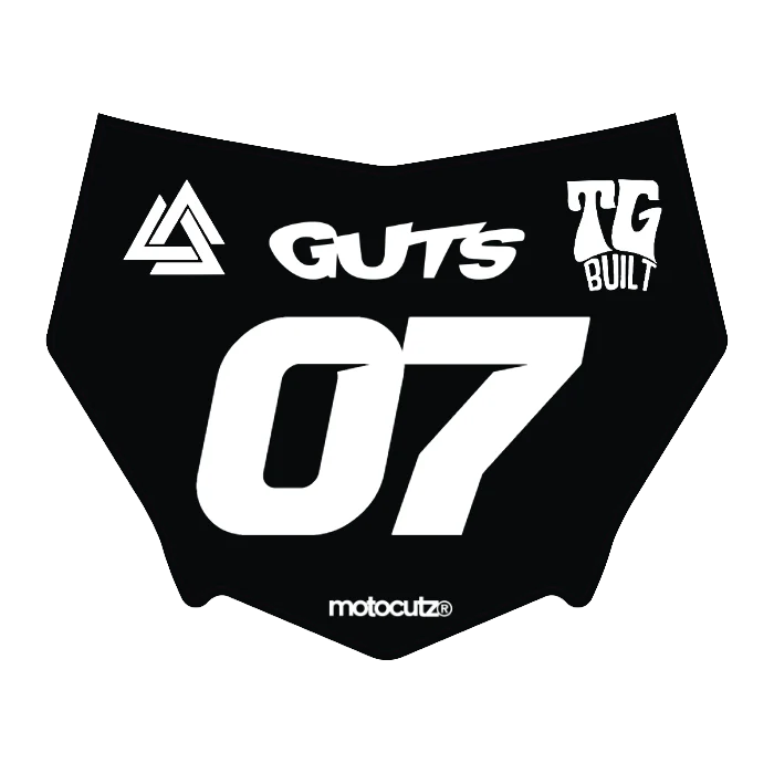 CUSTOM MOTOCUTZ FRONT PLATE DECAL