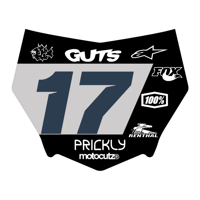 CUSTOM MOTOCUTZ FRONT PLATE DECAL