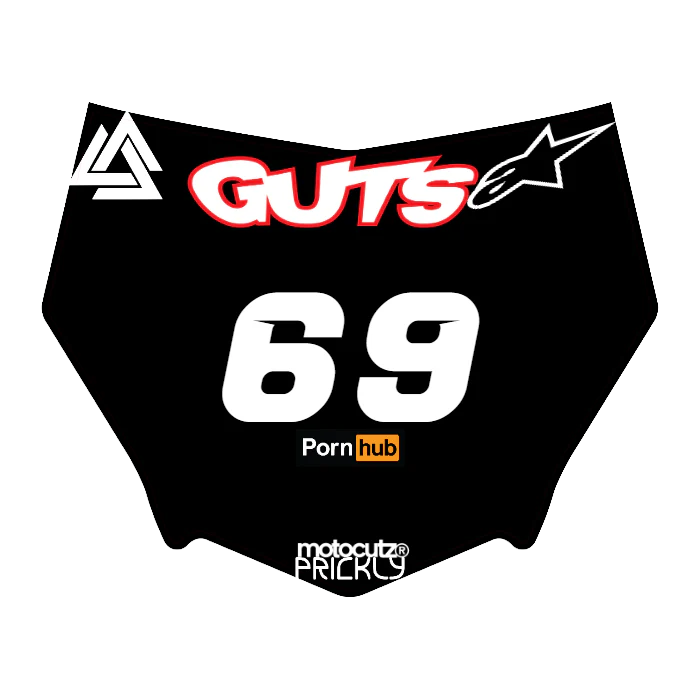 CUSTOM MOTOCUTZ FRONT PLATE DECAL