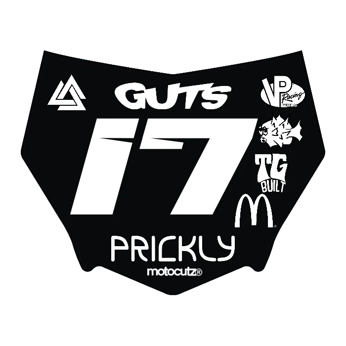 CUSTOM MOTOCUTZ FRONT PLATE DECAL