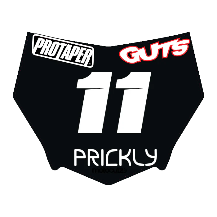 CUSTOM MOTOCUTZ FRONT PLATE DECAL