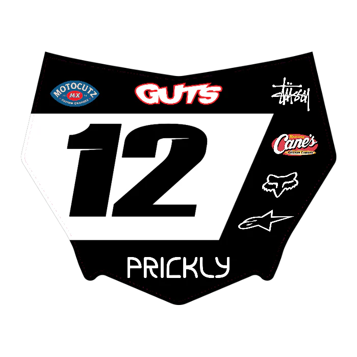 CUSTOM MOTOCUTZ FRONT PLATE DECAL
