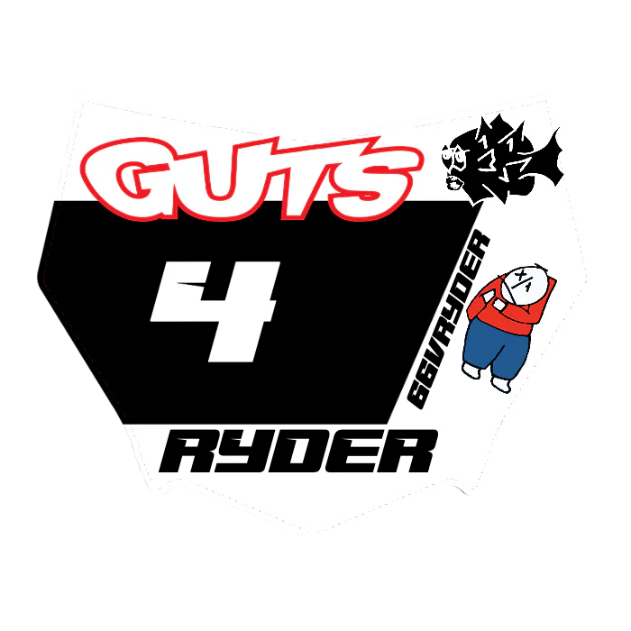 CUSTOM MOTOCUTZ FRONT PLATE DECAL