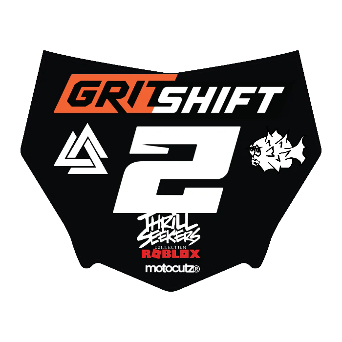 CUSTOM MOTOCUTZ FRONT PLATE DECAL