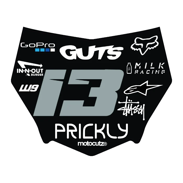 CUSTOM MOTOCUTZ FRONT PLATE DECAL