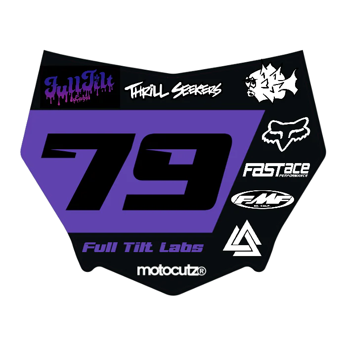 CUSTOM MOTOCUTZ FRONT PLATE DECAL