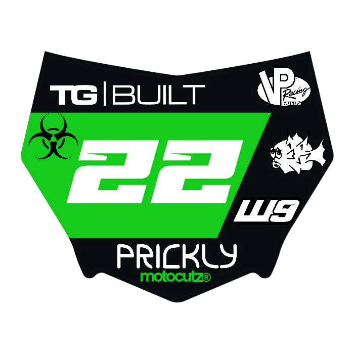 CUSTOM MOTOCUTZ FRONT PLATE DECAL