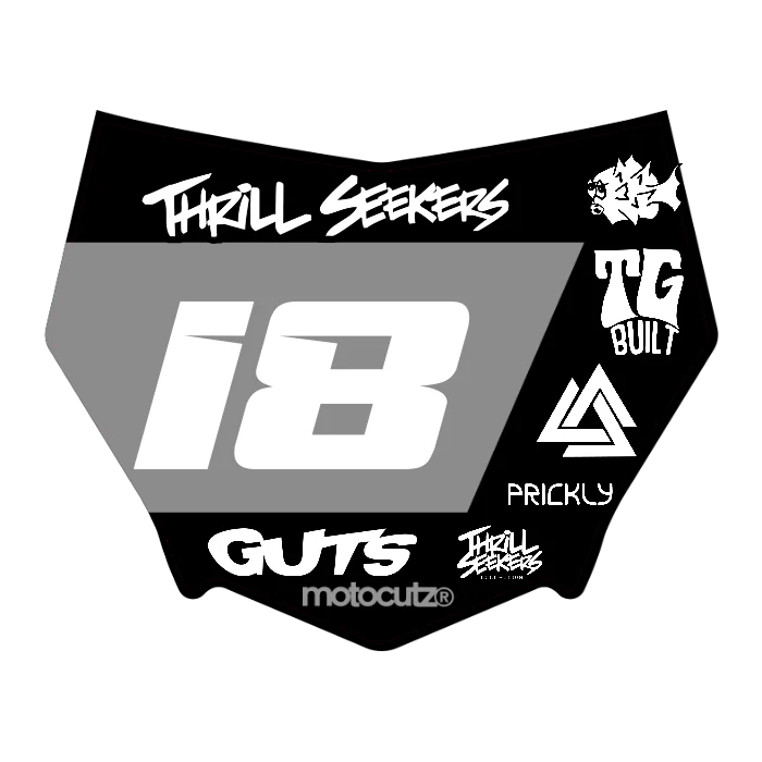 CUSTOM MOTOCUTZ FRONT PLATE DECAL