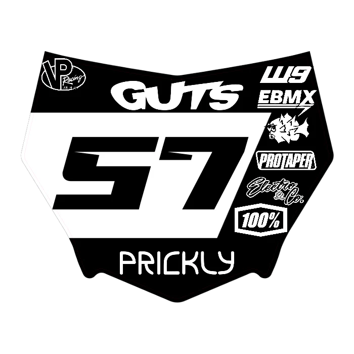 CUSTOM MOTOCUTZ FRONT PLATE DECAL