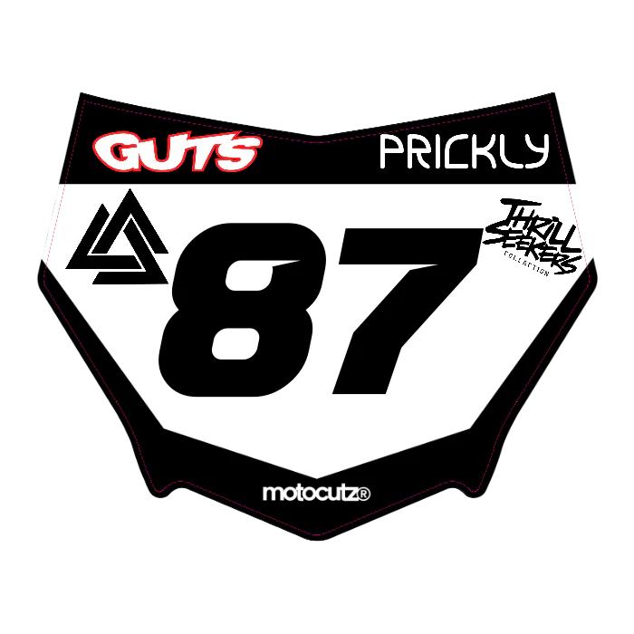 CUSTOM MOTOCUTZ FRONT PLATE DECAL