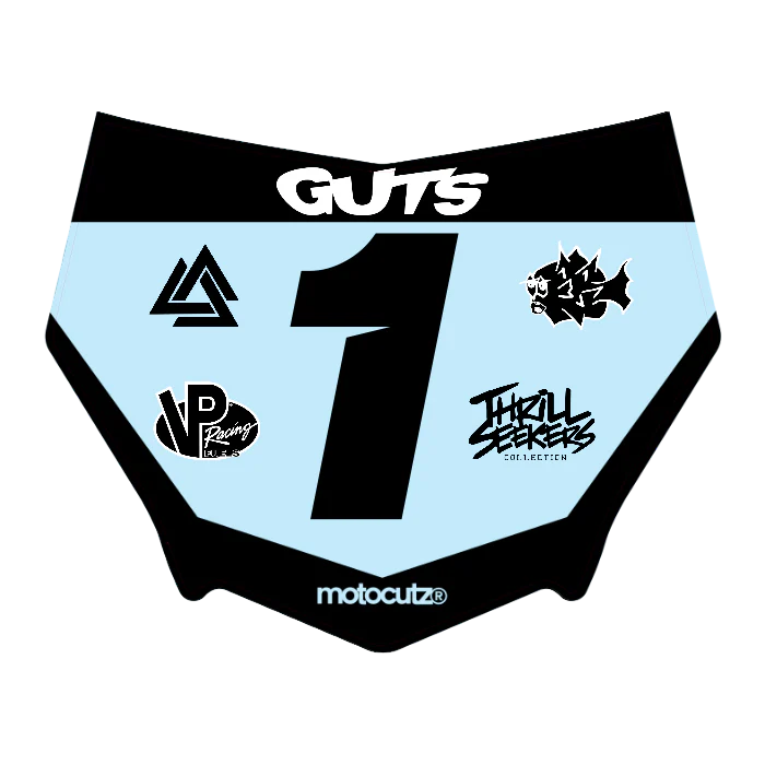 CUSTOM MOTOCUTZ FRONT PLATE DECAL