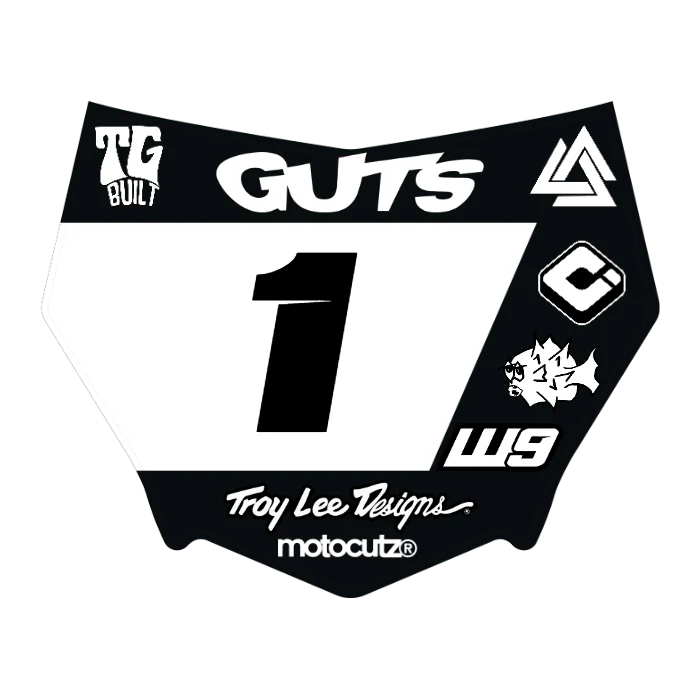 CUSTOM MOTOCUTZ FRONT PLATE DECAL