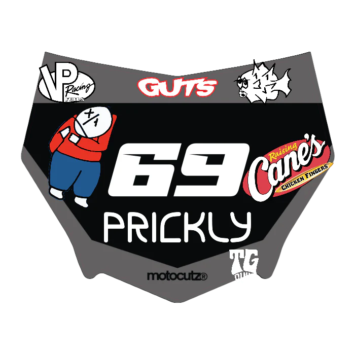 CUSTOM MOTOCUTZ FRONT PLATE DECAL