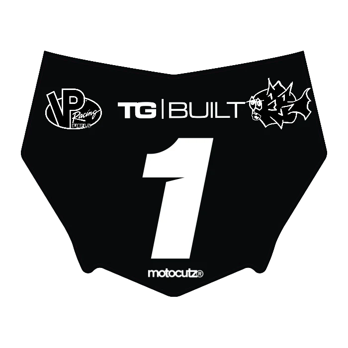 CUSTOM MOTOCUTZ FRONT PLATE DECAL