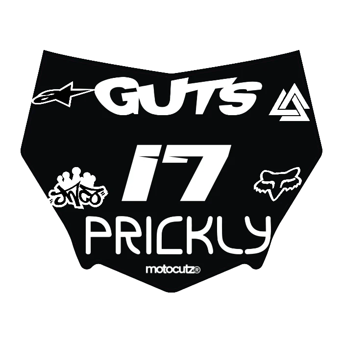 CUSTOM MOTOCUTZ FRONT PLATE DECAL