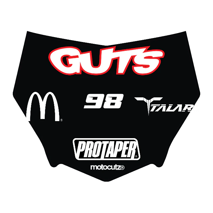 CUSTOM MOTOCUTZ FRONT PLATE DECAL