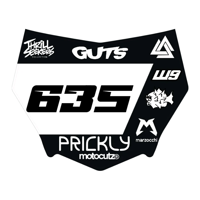 CUSTOM MOTOCUTZ FRONT PLATE DECAL