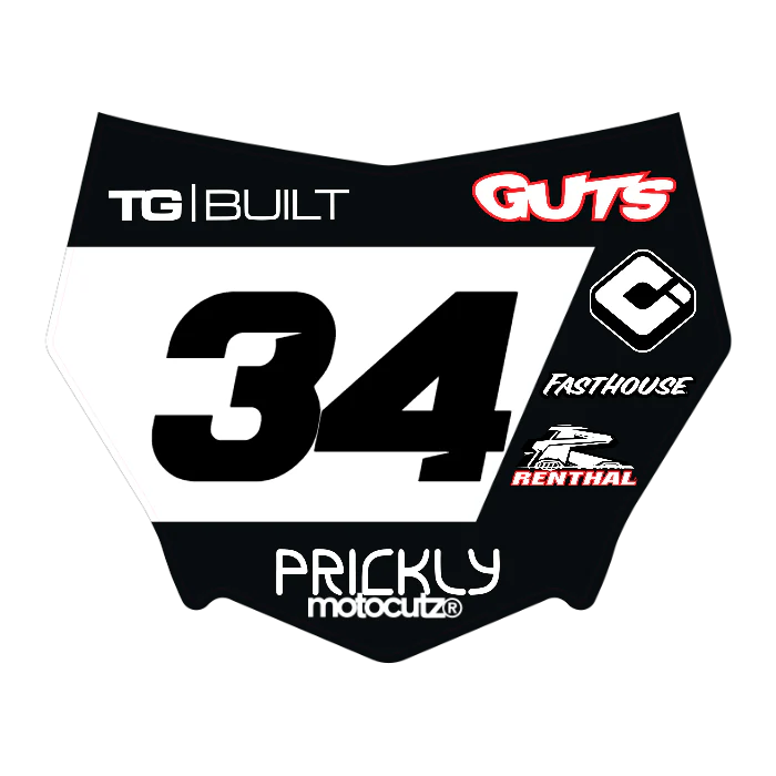 CUSTOM MOTOCUTZ FRONT PLATE DECAL