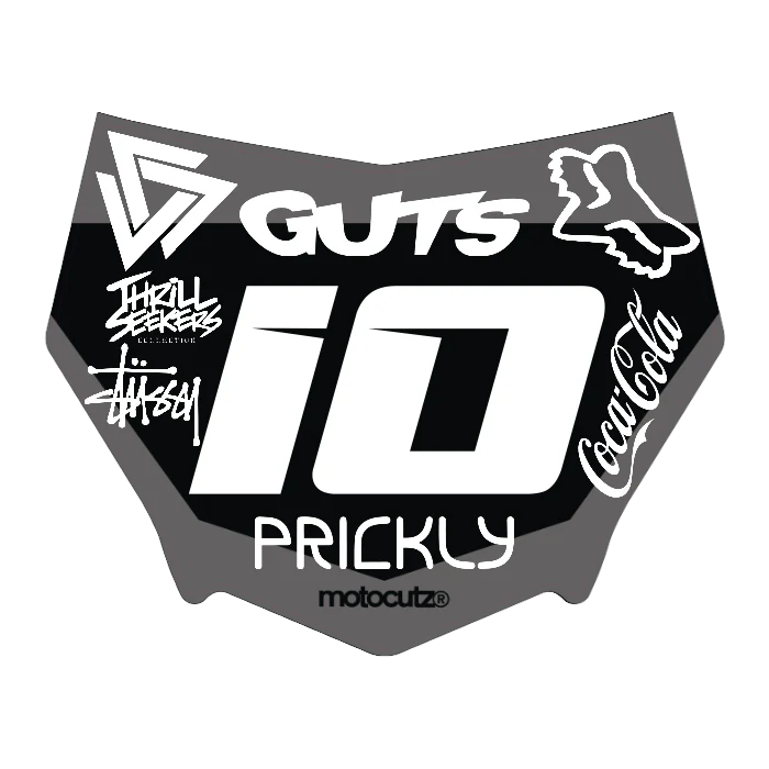 CUSTOM MOTOCUTZ FRONT PLATE DECAL