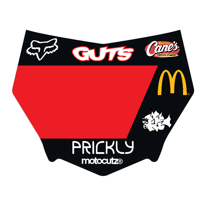 CUSTOM MOTOCUTZ FRONT PLATE DECAL