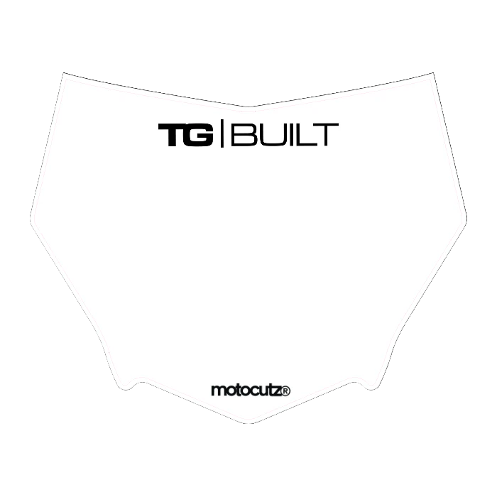 CUSTOM MOTOCUTZ FRONT PLATE DECAL