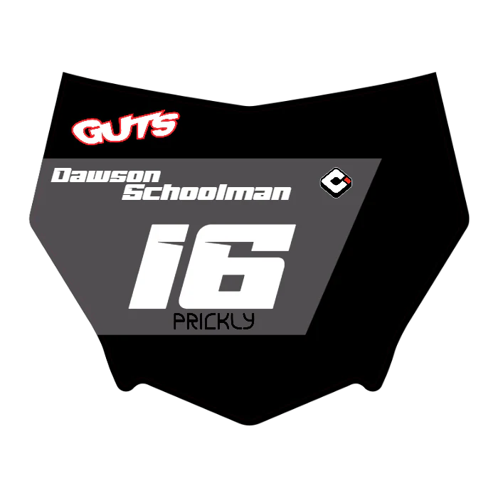 CUSTOM MOTOCUTZ FRONT PLATE DECAL