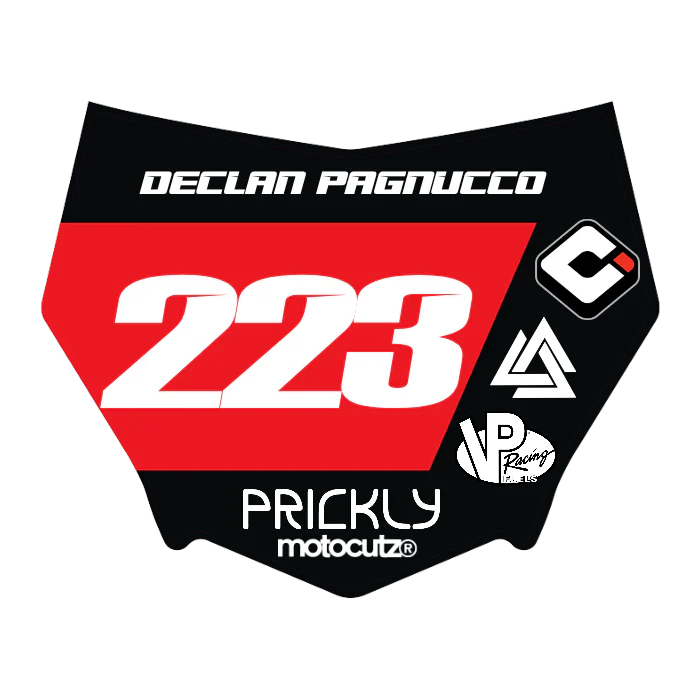 CUSTOM MOTOCUTZ FRONT PLATE DECAL