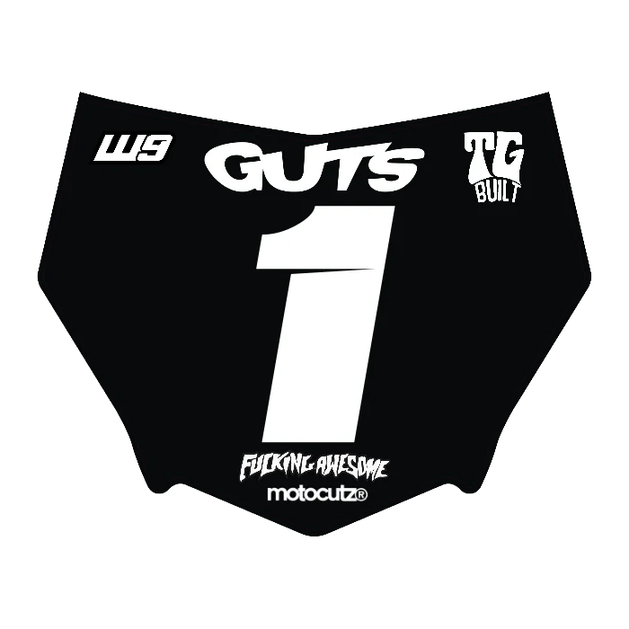 CUSTOM MOTOCUTZ FRONT PLATE DECAL